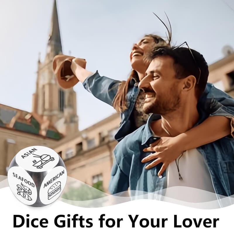 Valentine's Day Food Dice Gift for Couples and Adults