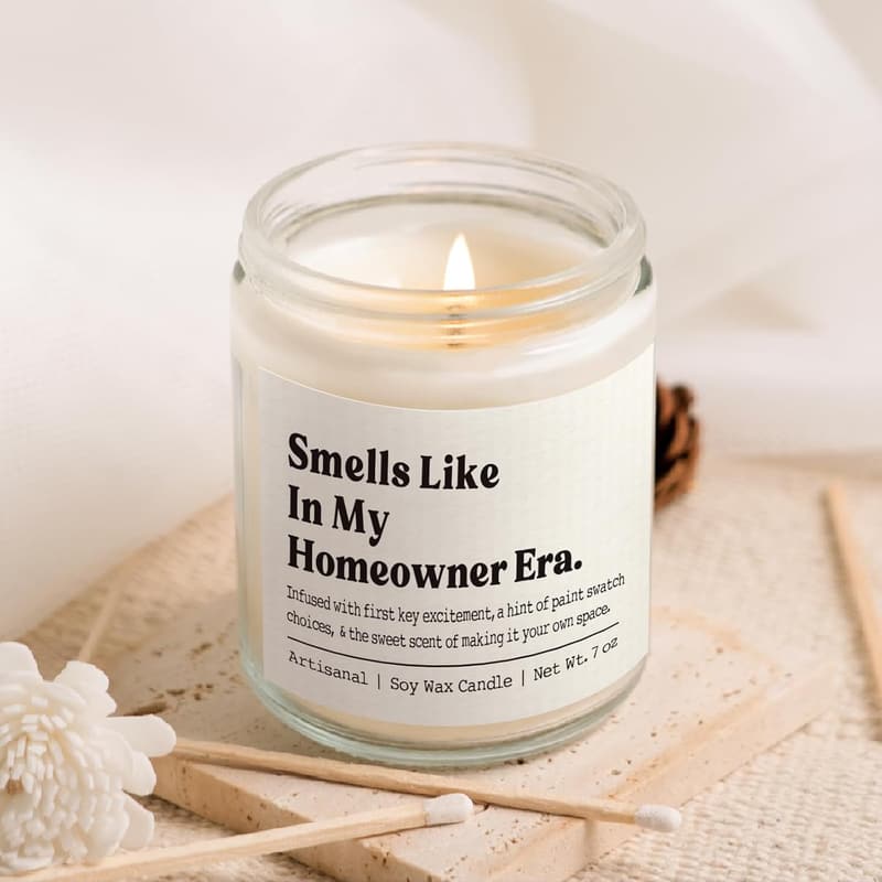 2025 Housewarming Gift: Lavender Scented Candle, 7 Oz