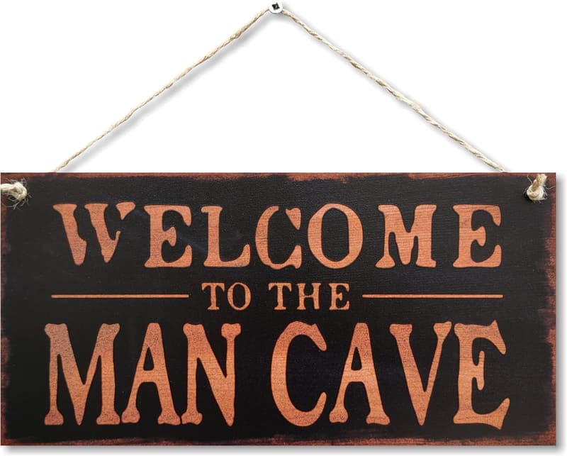 Welcome to the Man Cave! Decorative Wall Sign, 6