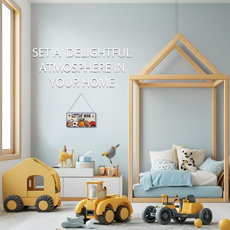 Boys Sports Room Decor Sign - Wooden Hanging Plaque