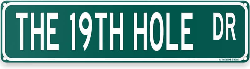 Golf-Themed Man Cave Bar Sign - 16