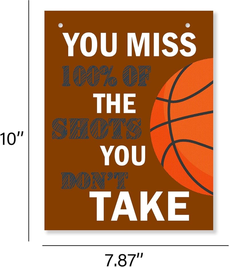 Sport Motivational Quote Wall Art Prints - Set of 4 for Boys' Rooms