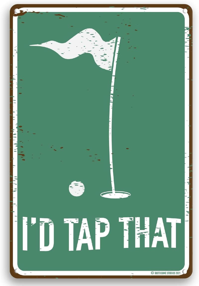 Funny Golf Tin Sign - 12