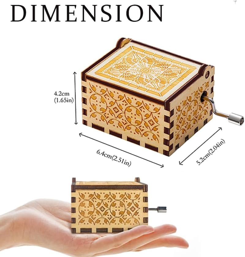 65th Birthday Wooden Music Box - Personalized Gift for Him/Her