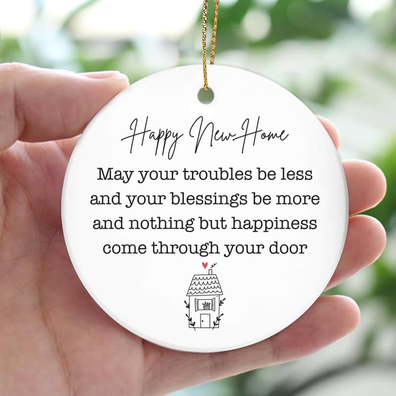 2025 Housewarming Gift - Ceramic Home Ornament for Couples