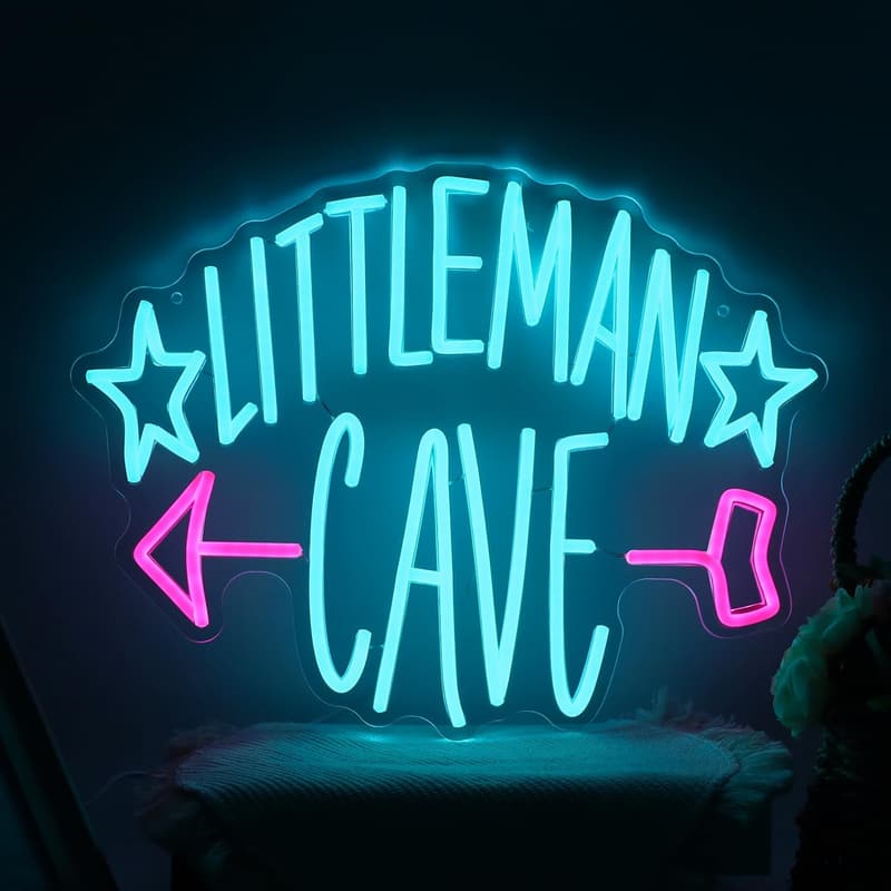 Custom Neon Sign for Man Cave - USB-Powered LED Wall Art