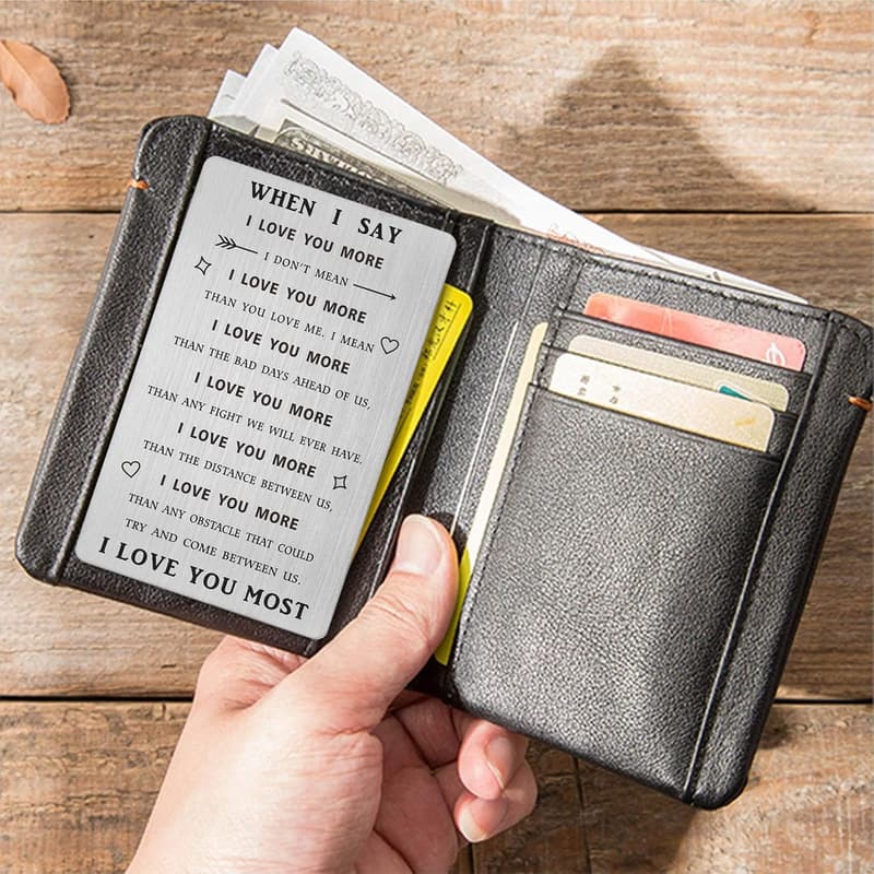 Father's Day Steel Love Note Card for Him