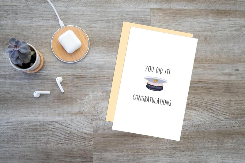 Congratulations Marine Corps Graduation Card - Military Theme