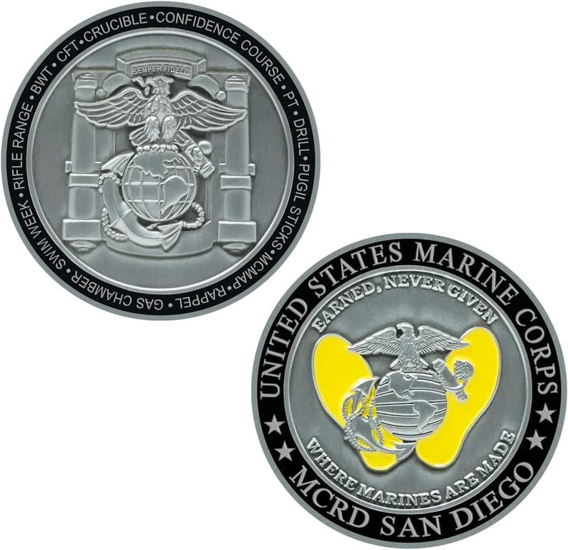 USMC MCRD San Diego Challenge Coin - Officially Licensed Marine Corps
