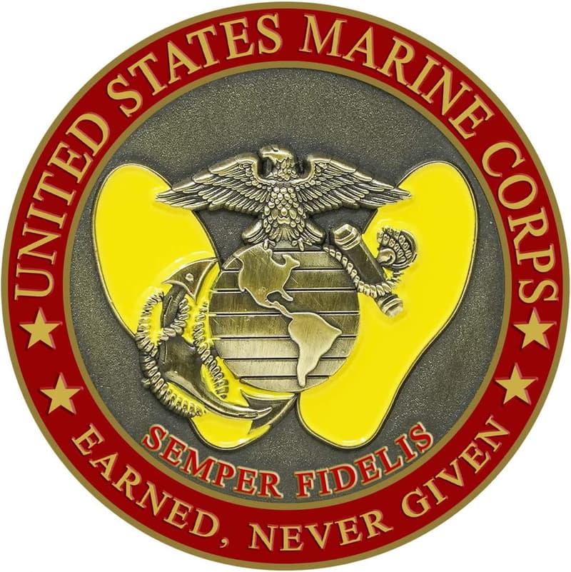 USMC Crucible Challenge Coin - Veteran-Owned Tribute