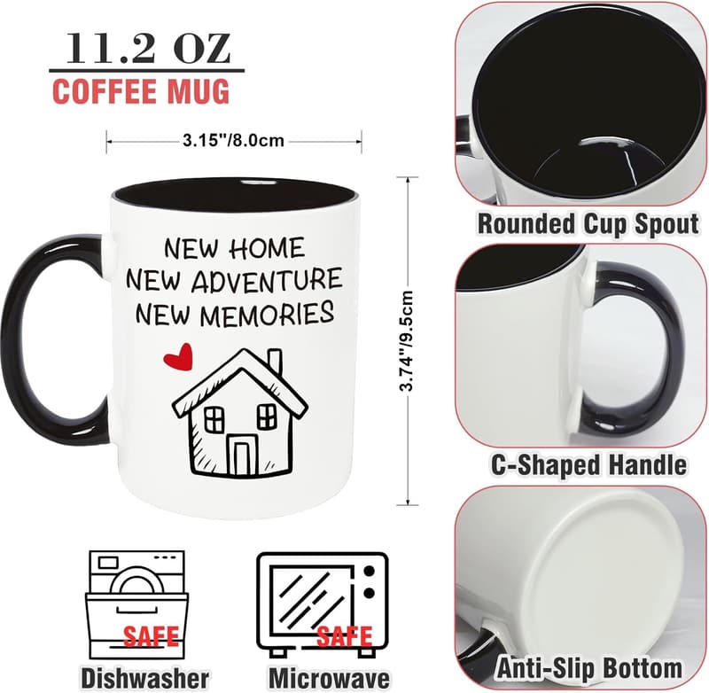 Housewarming Coffee Mug for New Homeowners, 11.2 oz