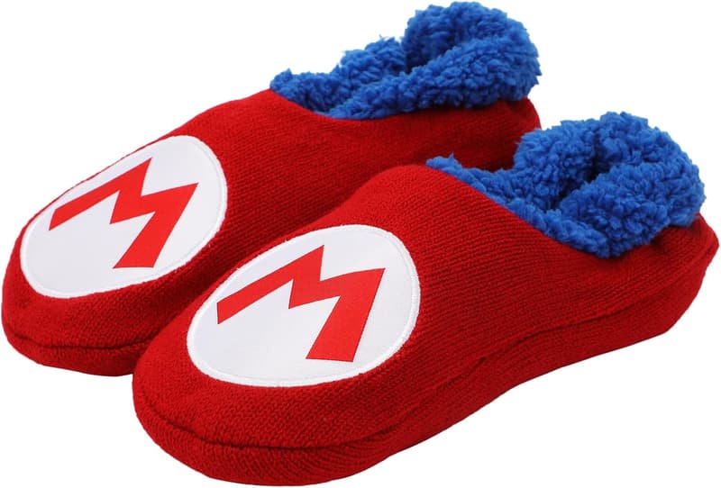 Super Mario Bros. Mario Patch Red Slipper Socks