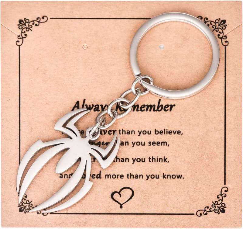Spider-Inspired Keychain Gift for Men