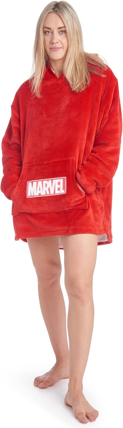 Wearable Sherpa Hoodie Blanket for Cozy Lounging