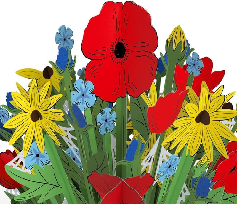 3D Spider-Man Paper Flower Bouquet - 12