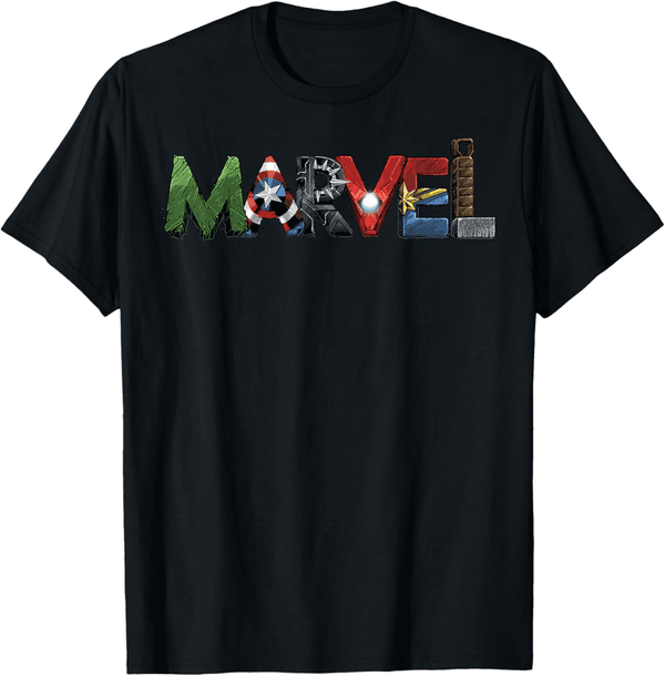 Avengers Character Portrait T-Shirt for Fans
