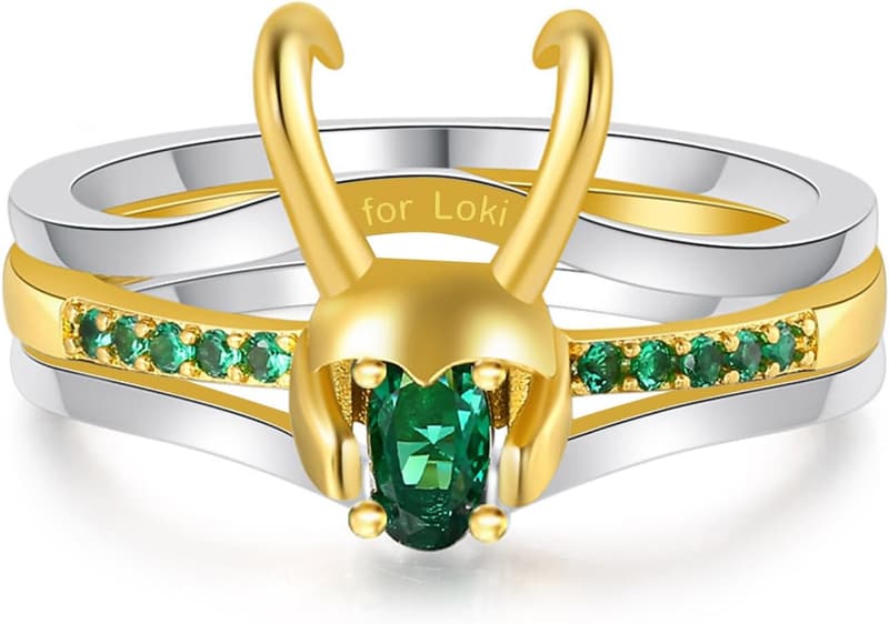 Loki Ring for Women - Marvel Halloween Cosplay Jewelry
