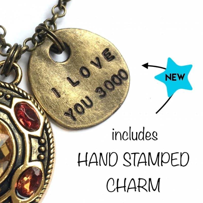 Infinity Stone Necklace with Gift Card & Jewelry Box