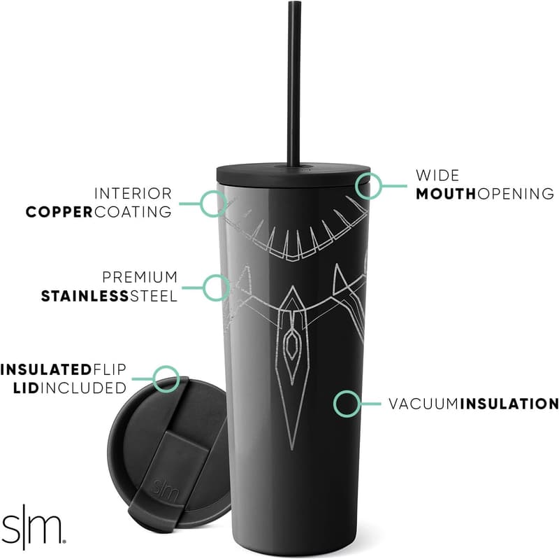 Black Panther Insulated Tumbler | 24oz Stainless Steel Mug