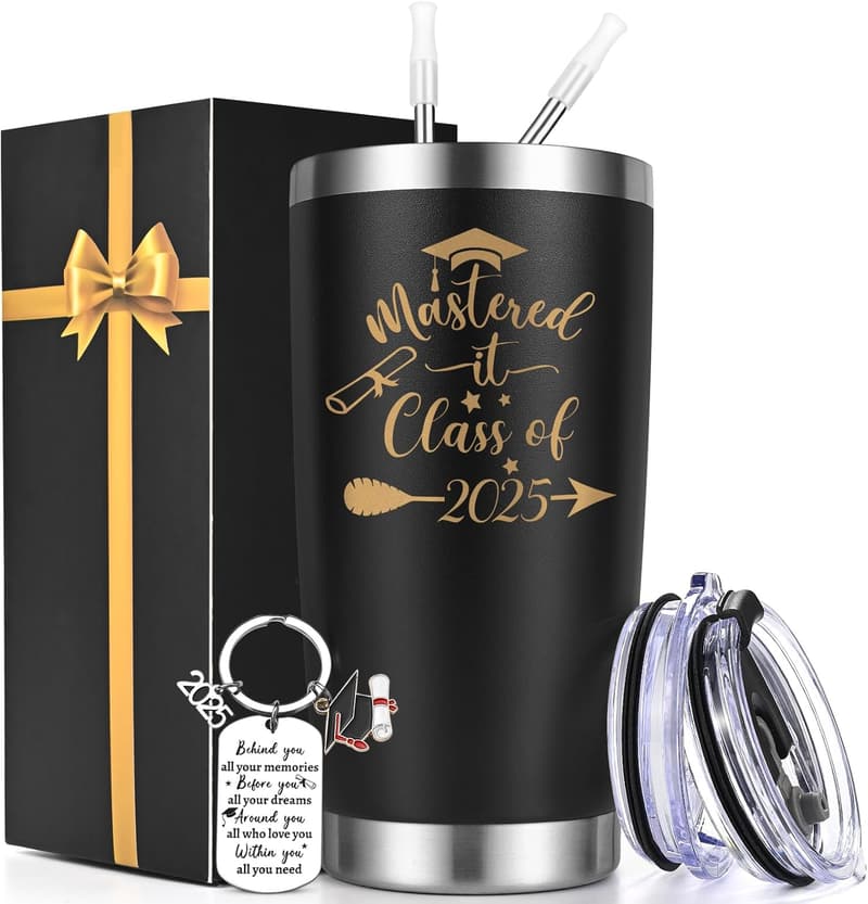 2025 Graduation Insulated Tumbler with Keychain & Card