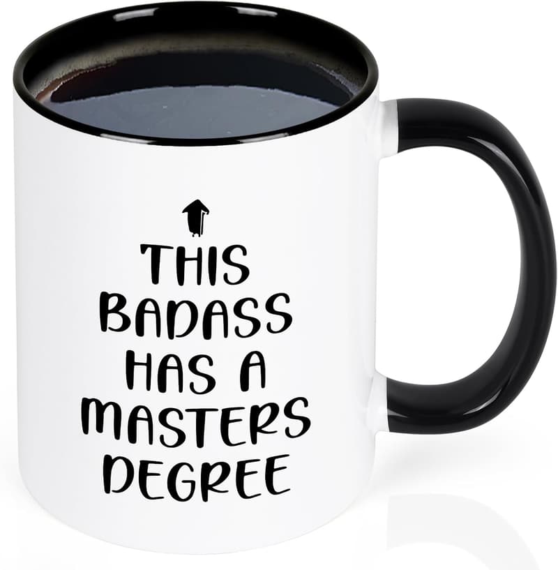 Masters Degree Graduation Mug for Him/Her, 11 Oz