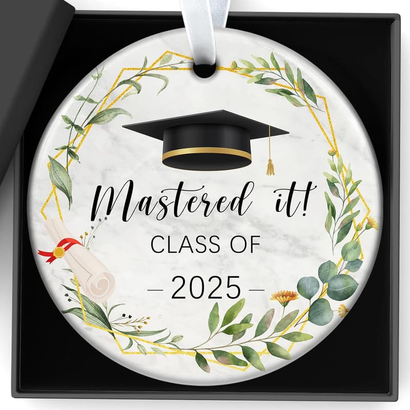 Graduation Ornament 2025 for Students - High School & College