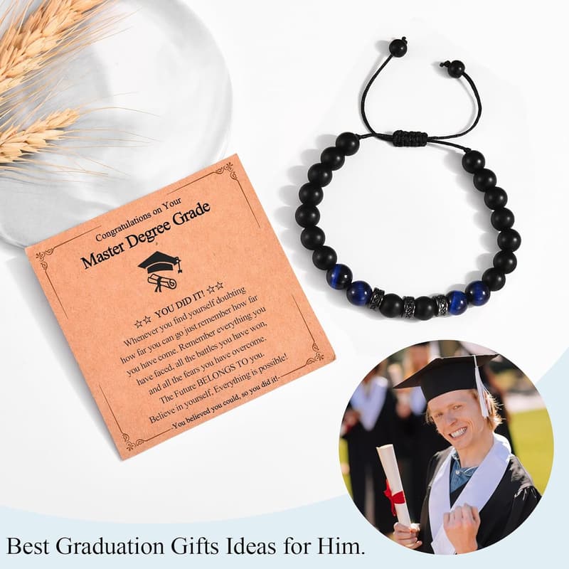 Graduation Gift Bracelet for Him - Boys & Men