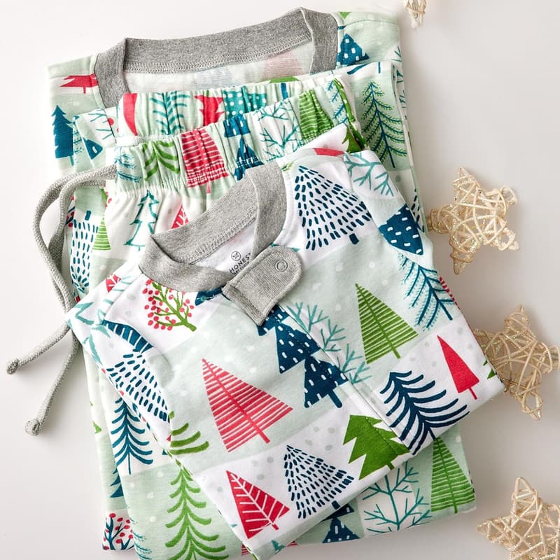 Family Matching Organic Cotton Holiday Pajamas