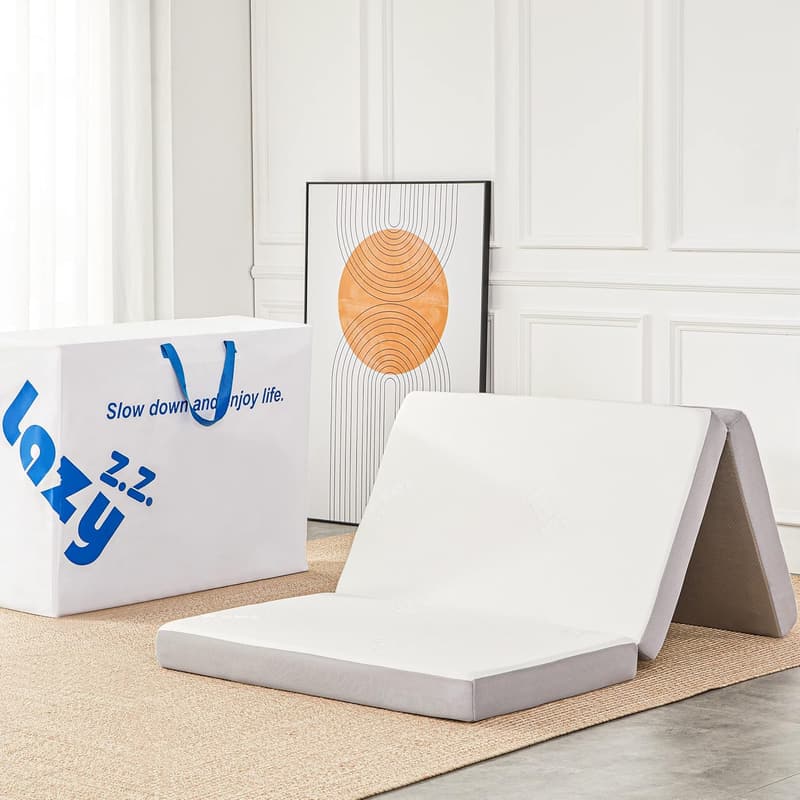 4-Inch Memory Foam Folding Mattress with Bamboo Cover
