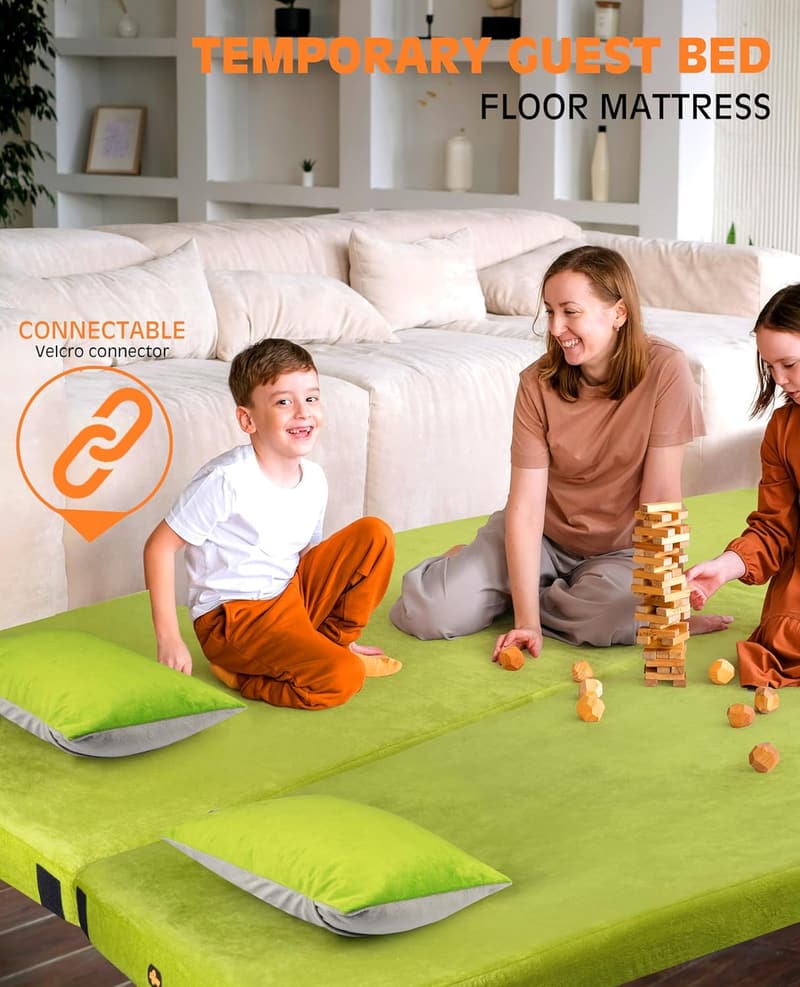 Extra Thick 4-Inch Memory Foam Camping Mattress for Side Sleepers