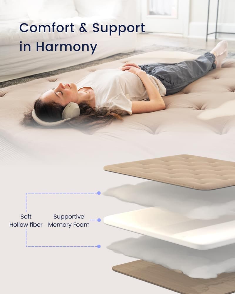 Portable 100% Cotton Tatami Floor Mattress for Adults