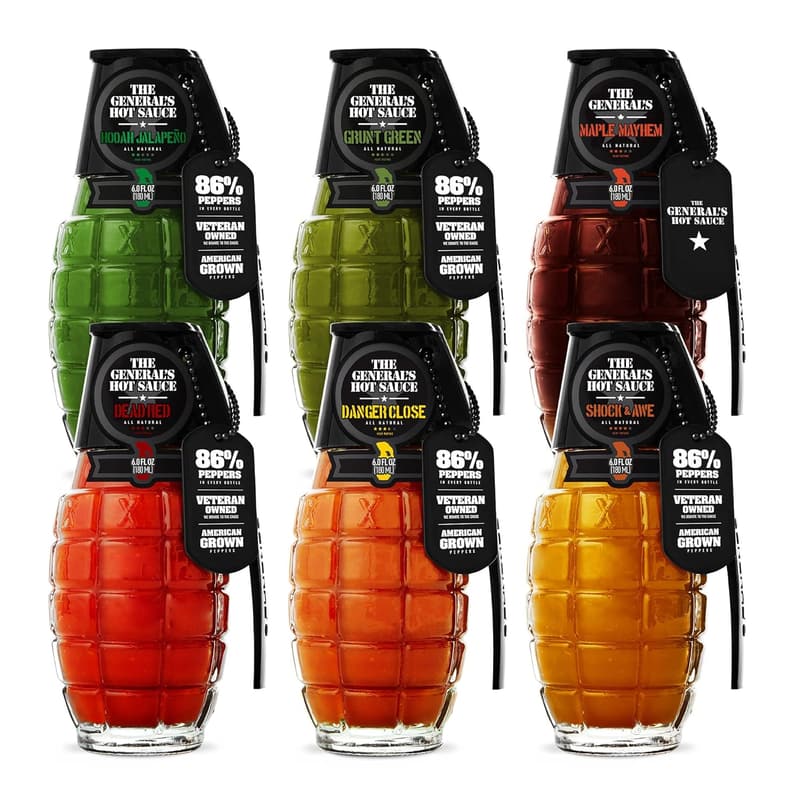 General's Hot Sauce Super 6-Pack Variety