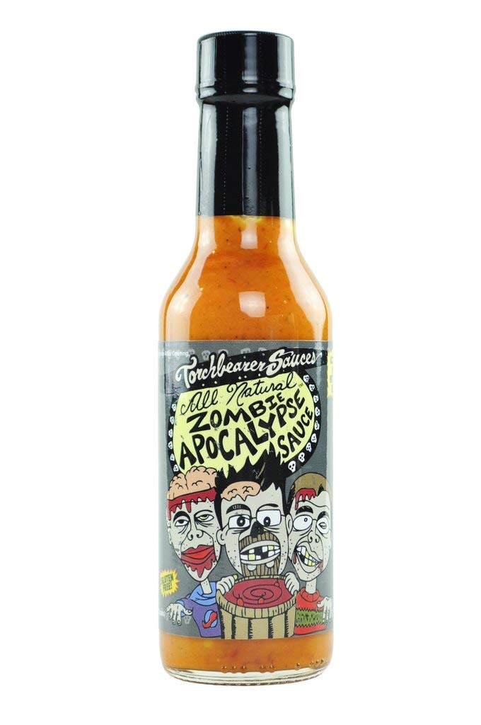 Zombie Apocalypse Ghost Chili Hot Sauce - All Natural, Vegan, 5 Fl Oz