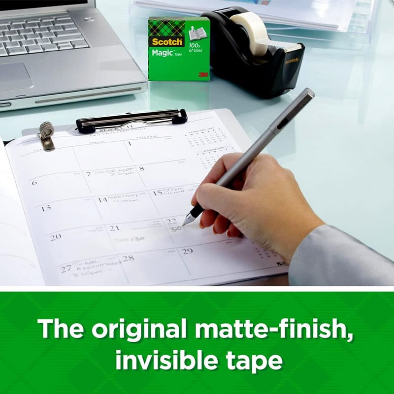 Invisible Scotch Magic Tape, 12 Rolls, 1/2 x 450 in.