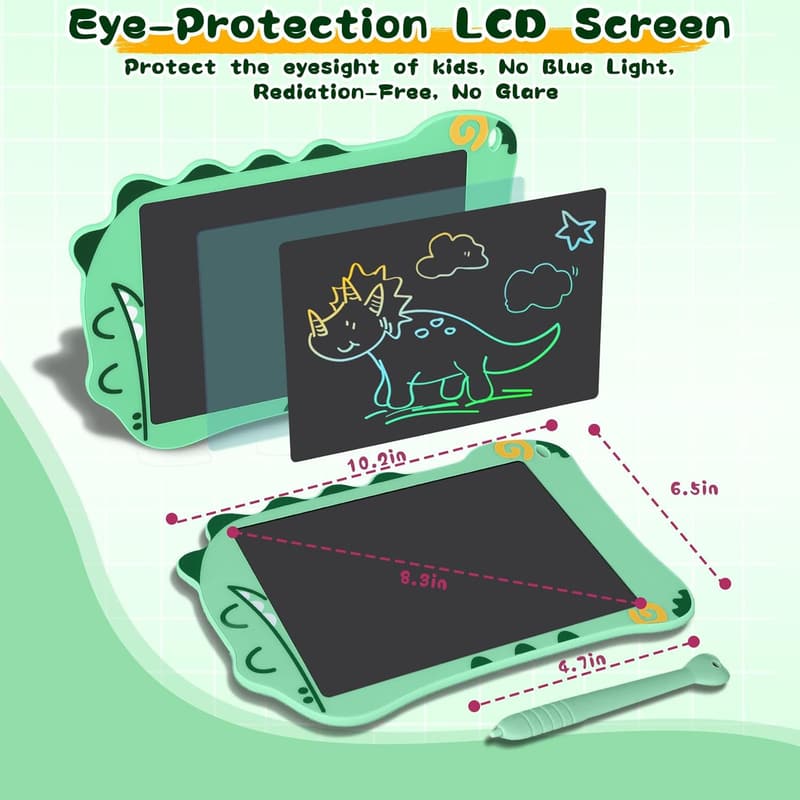 Dinosaurs LCD Writing Tablet for Kids, Educational Doodle Board