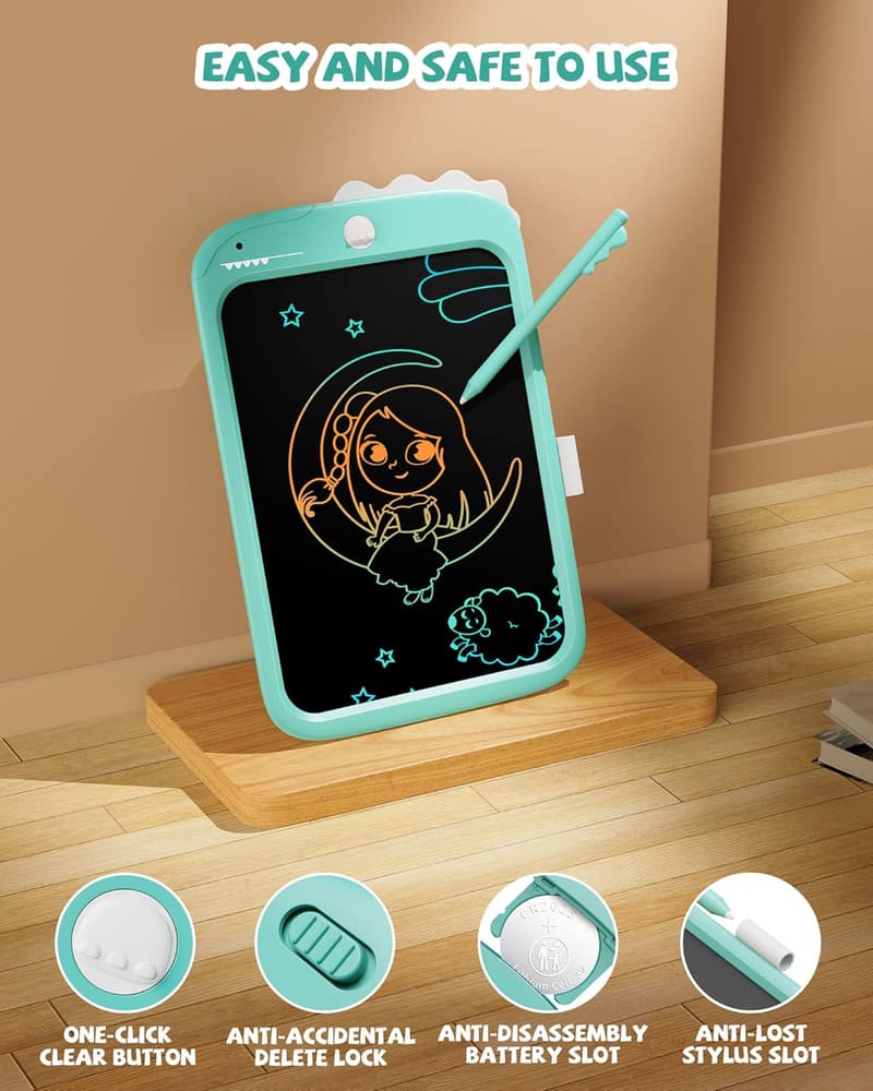 Dinosaur LCD Writing Tablet for Kids - 10