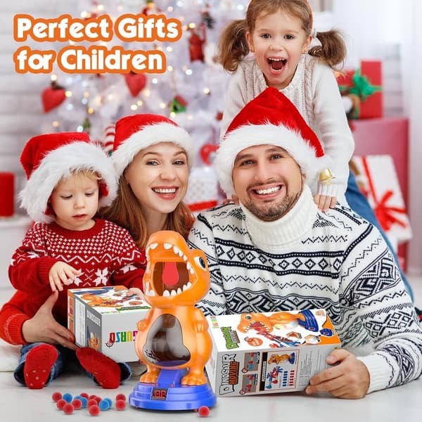 Dinosaur Shooting Toy Set with LED Scoring for Kids 3-7