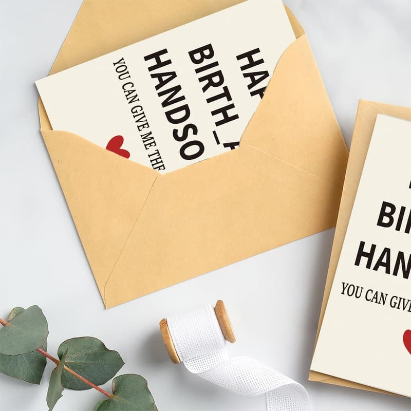Funny Birthday Card for Men - Gift for Husband or Boyfriend