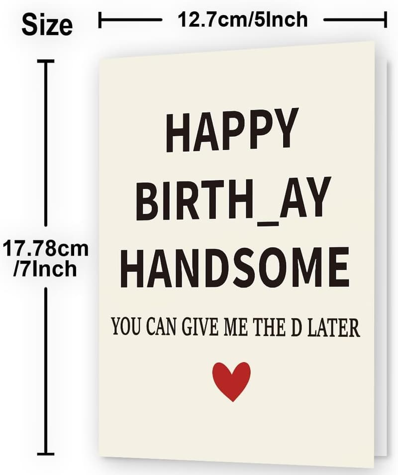 Funny Birthday Card for Men - Gift for Husband or Boyfriend