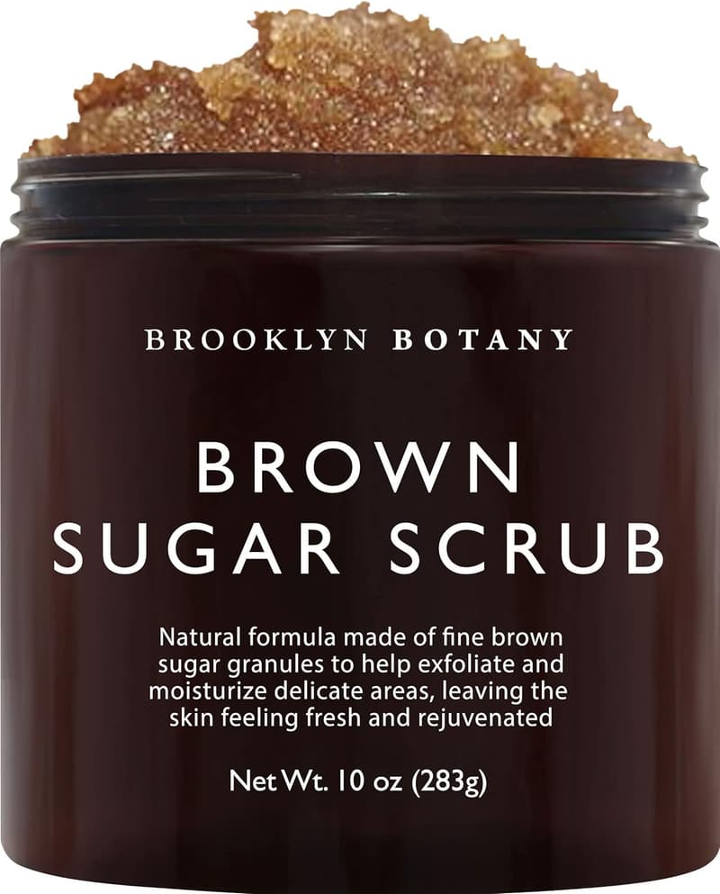 Moisturizing Brown Sugar Body Scrub - 10 oz Exfoliator for All