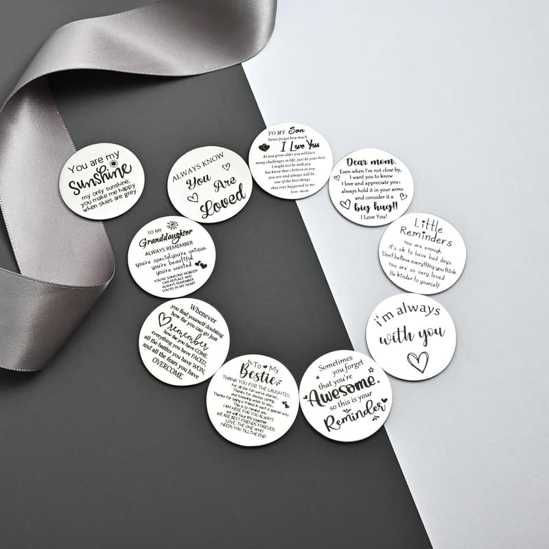 Sobriety Pocket Hug Token Keychain for Men & Women