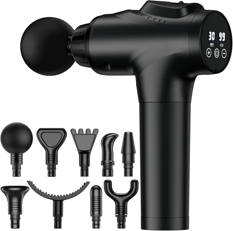 Handheld Deep Tissue Massage Gun for Athletes, 30 Speeds