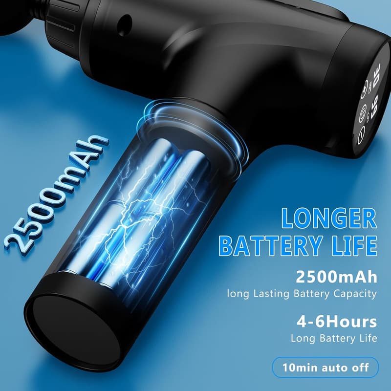 Handheld Deep Tissue Massage Gun for Athletes, 30 Speeds