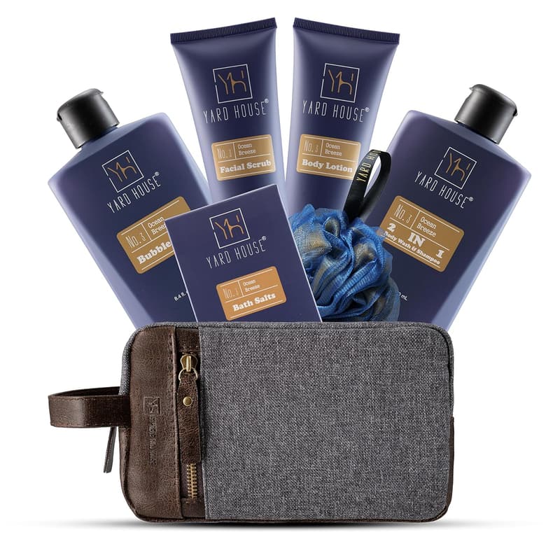 Men's Spa Gift Basket Set - Ocean Breeze Luxury Skincare
