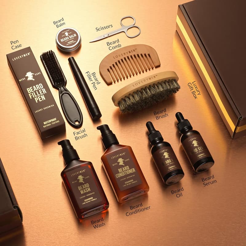 Ultimate Beard Care Kit - 12pc Grooming Set for Men