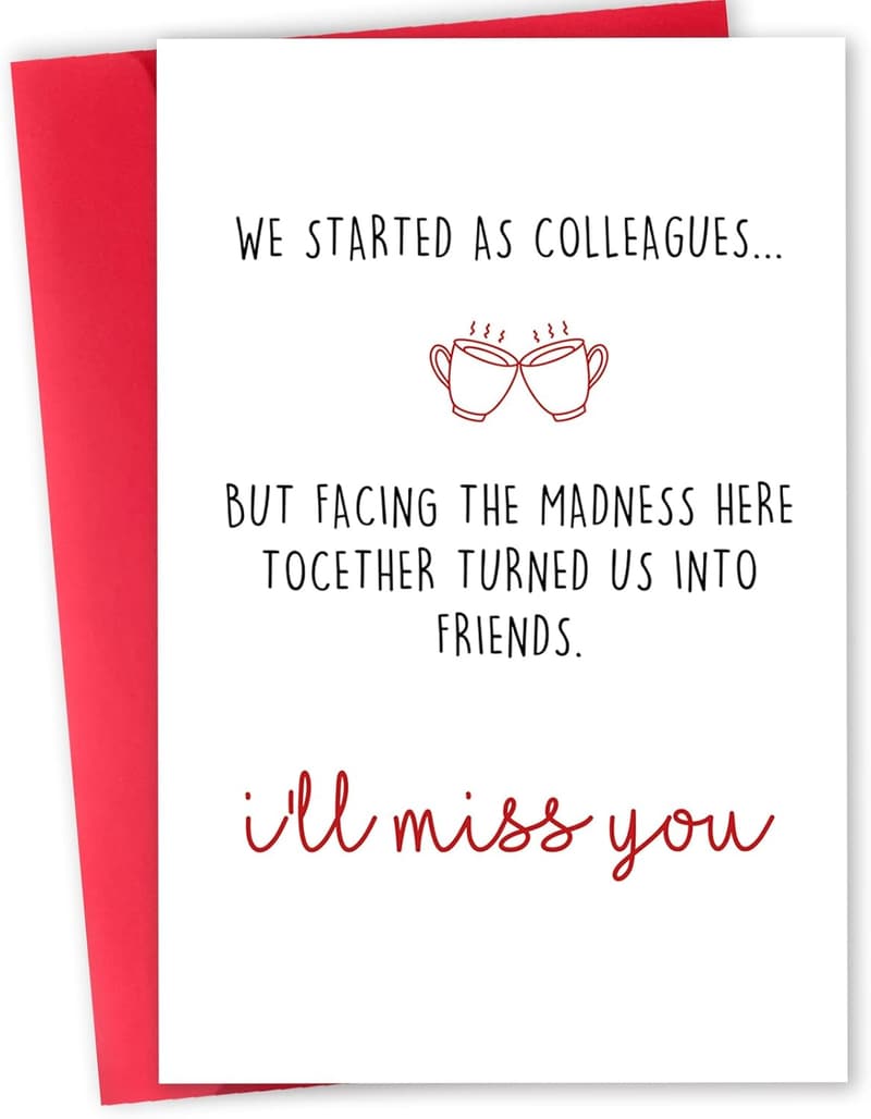 Farewell Card for Coworker - I'll Miss You Design
