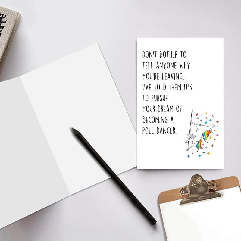 Coworker Farewell Card – Funny Going Away Gift