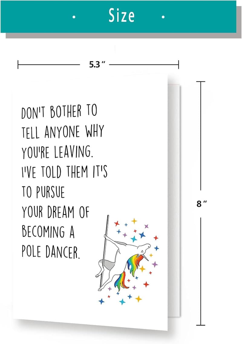 Coworker Farewell Card – Funny Going Away Gift