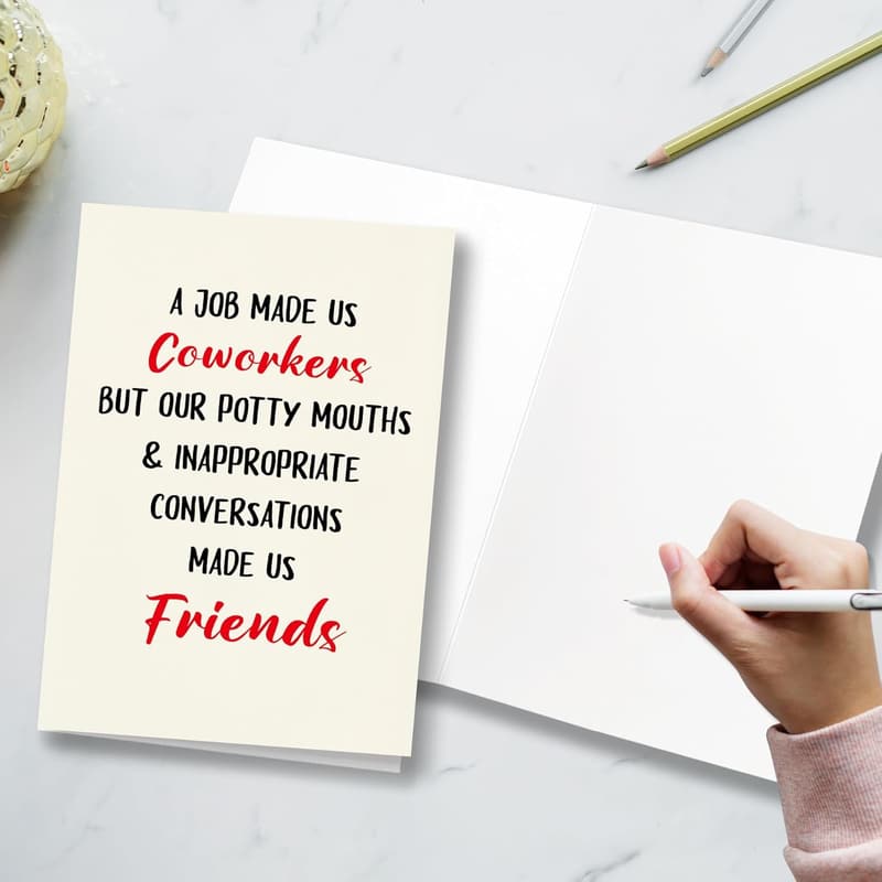 Funny Farewell Card for Coworkers and Friends