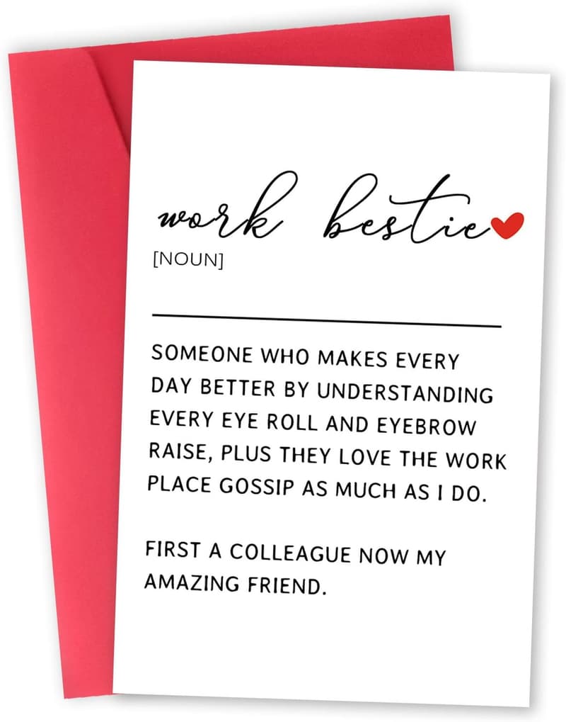 Funny Going Away Card for Work Friend, Humorous Definition Gift